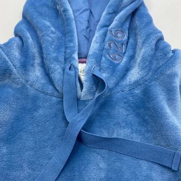 Disney Stitch Velour Pullover Hoodie Soft Pocket World Disneyland Lilo & Stich - Picture 5 of 15